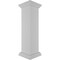 Ekena Millwork 10"W x 40"H Plain Newel Post with Peaked Capital & Base Trim (Installation kit included) NWL10X40PLP0B0 - alternate 2